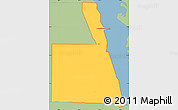 Savanna Style Simple Map of ZIP code 34946