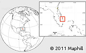 Blank Location Map of ZIP code 34957