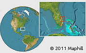 Satellite Location Map of ZIP code 34957
