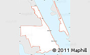 Silver Style Simple Map of ZIP code 34957