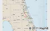 Classic Style Map of ZIP code 34983