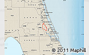 Shaded Relief Map of ZIP code 34983