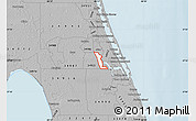 Gray Map of ZIP code 34984