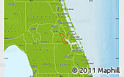 Physical Map of ZIP code 34984