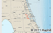 Shaded Relief Map of ZIP code 34984