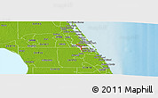 Physical Panoramic Map of ZIP code 34994