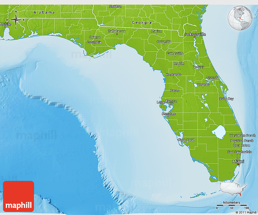 3d Kids Map Of Florida - Map