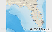 Shaded Relief 3D Map of Florida