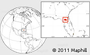Blank Location Map of Alachua County
