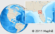 Shaded Relief Location Map of Alachua County