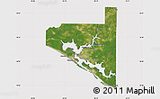 Satellite Map of Bay County, cropped outside