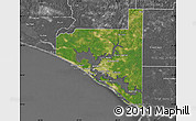 Satellite Map of Bay County, desaturated