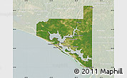 Satellite Map of Bay County, lighten