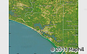 Satellite Map of Bay County