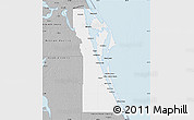 Gray Map of Brevard County