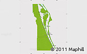 Physical Map of Brevard County, cropped outside