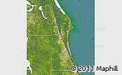 Satellite Map of Brevard County