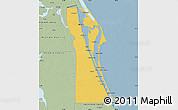 Savanna Style Map of Brevard County