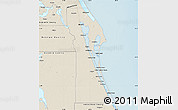 Shaded Relief Map of Brevard County