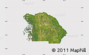 Satellite Map of Citrus County, cropped outside