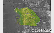 Satellite Map of Citrus County, desaturated