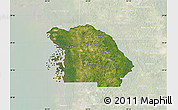 Satellite Map of Citrus County, lighten