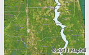 Satellite Map of Clay County