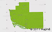 Physical Map of Collier County, cropped outside