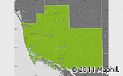 Physical Map of Collier County, desaturated