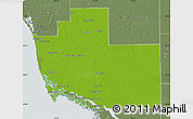 Physical Map of Collier County, semi-desaturated