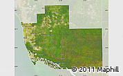 Satellite Map of Collier County, lighten