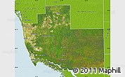 Satellite Map of Collier County, physical outside