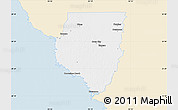 Classic Style Map of Dixie County, single color outside