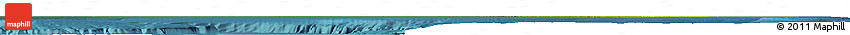 Physical Horizon Map of Florida, satellite outside