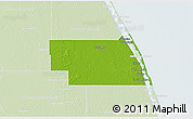 Physical 3D Map of Indian River County, lighten