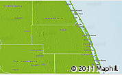 Physical 3D Map of Indian River County