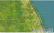 Satellite 3D Map of Indian River County