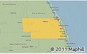 Savanna Style 3D Map of Indian River County