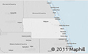 Silver Style 3D Map of Indian River County