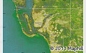 Satellite Map of Lee County