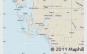 Shaded Relief Map of Lee County