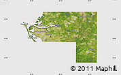 Satellite Map of Manatee County, cropped outside