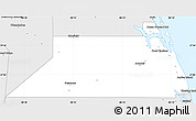 Silver Style Simple Map of Martin County