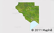 Satellite 3D Map of Okeechobee County, cropped outside