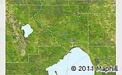 Satellite 3D Map of Okeechobee County