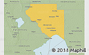 Savanna Style 3D Map of Okeechobee County