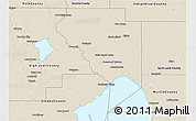 Shaded Relief 3D Map of Okeechobee County