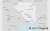 Silver Style 3D Map of Okeechobee County