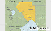 Savanna Style Map of Okeechobee County