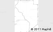 Blank Simple Map of Okeechobee County, no labels